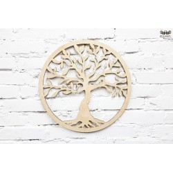 Drewniane drzewko szczęścia - Jasna sklejka brzozowa