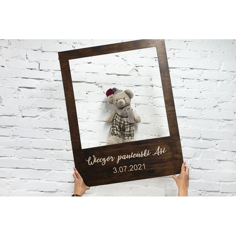 Stained Foto Frame for a wedding, bachelorette party or other event