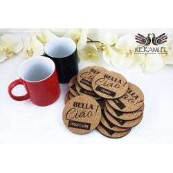 Cork pads for mug - Bella Ciao