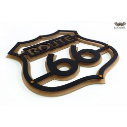 Route 66. Wall decoration. Motorcyclist gift.