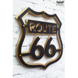 Route 66 signboard. Gift for motorcyclists.