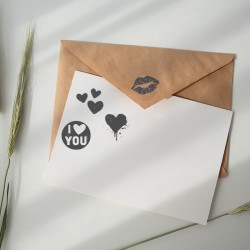 Nio stamps - Envelope with love